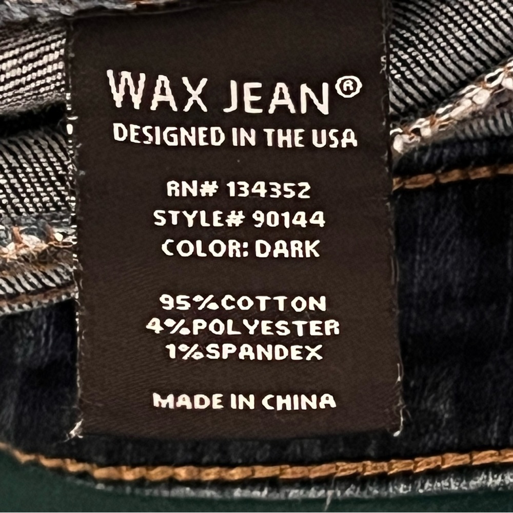 Wax Jean Shorts Size-M 26 Waist Dark Wash - Picture 5 of 5